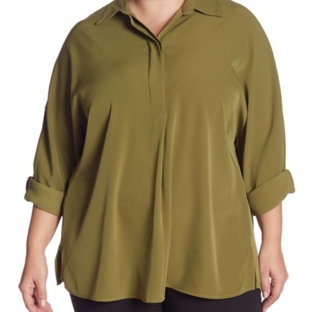 Catherine Catherine Malandrino Boyfriend Blouse 1X